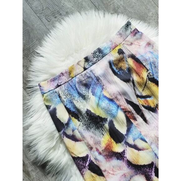 NEW Anthropologie Midi Skirt Multi-Color Print - Size 8 - Picture 7 of 8